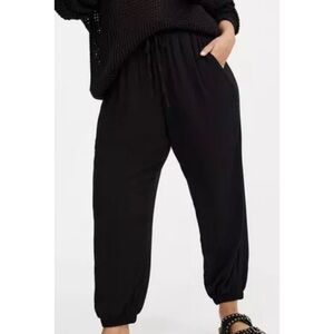 Torrid Pull-On Gauze Jogger Black